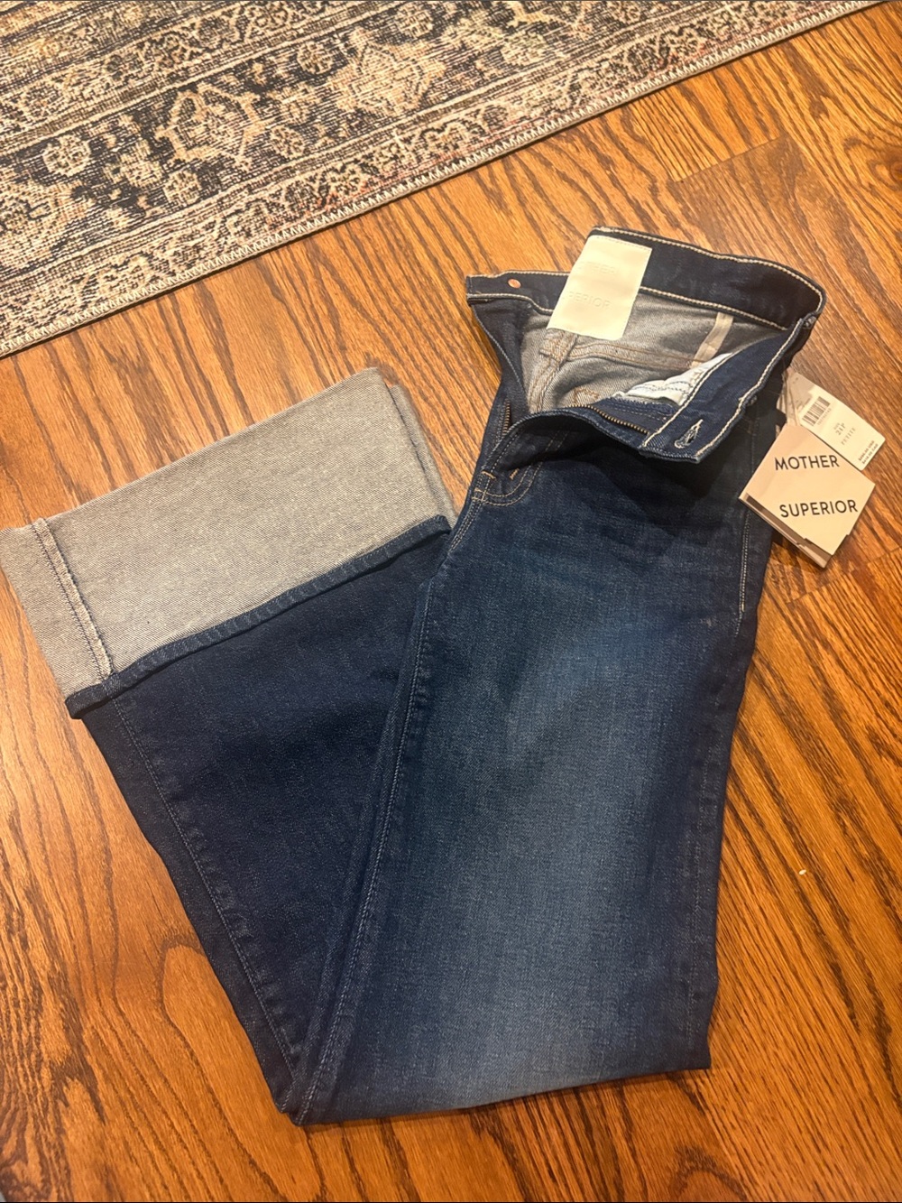 MOTHER Indigo Wide-Leg Flare Jeans
